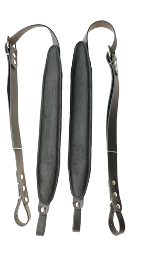 Accordion Genuine Leather Straps Black - Picture 4 of 7
