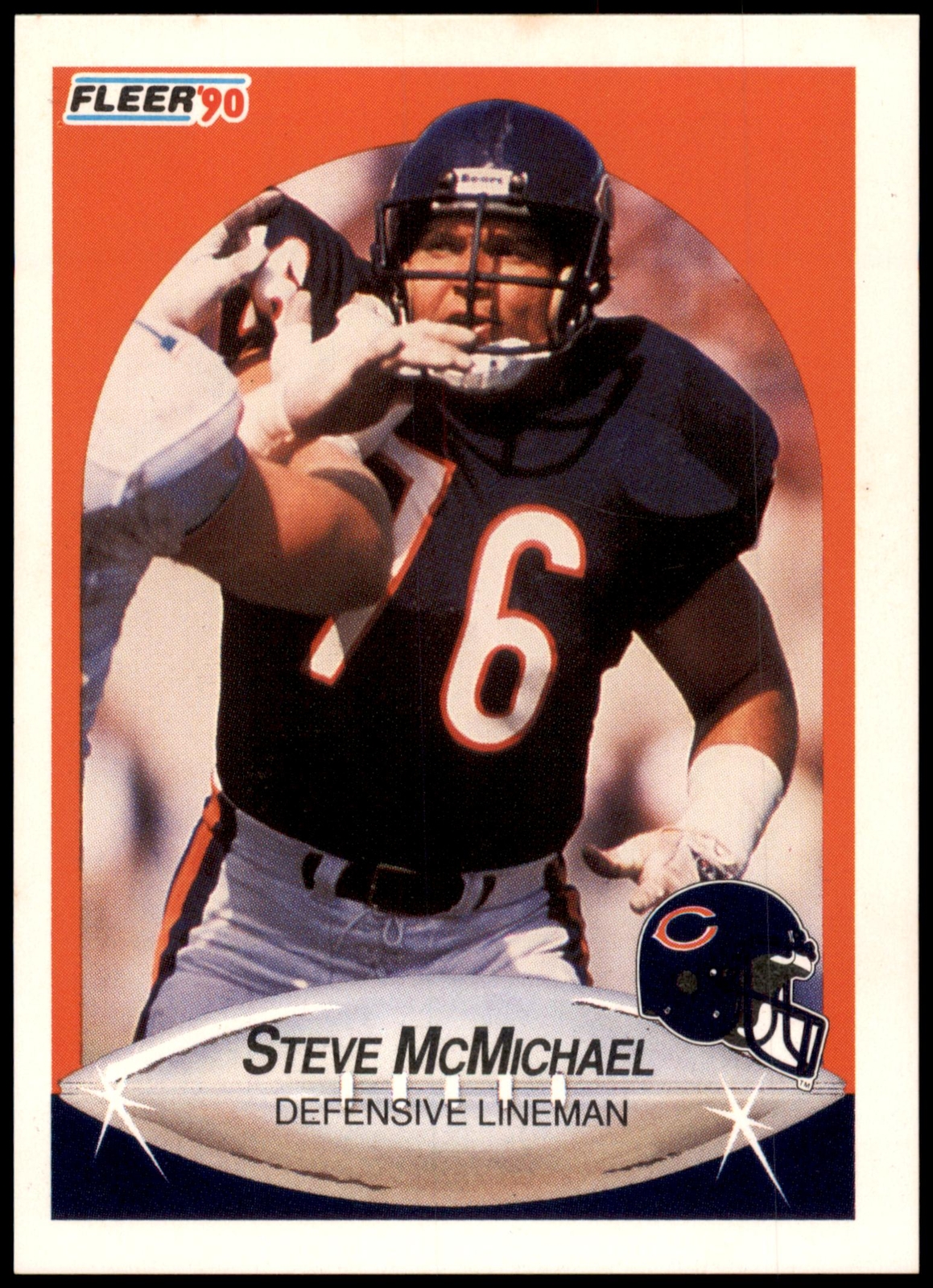 Steve McMichael #296 1990 Fleer