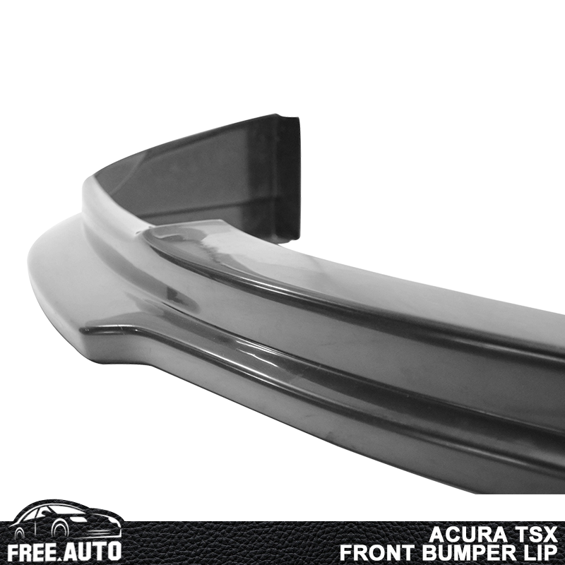 P1 Style Front Bumper Lip Spoiler For 2004-2005 Acura TSX - Polyurethane, Unpainted Black