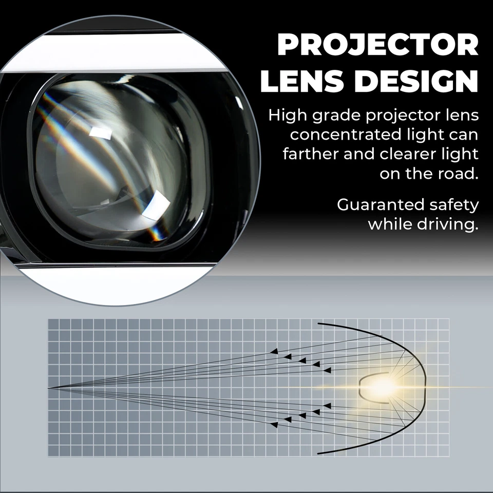 Faros proyectores LED DRL aptos para Ford F250 F350 F450 F550 Super Duty 2005-07 Foto 4 de 4