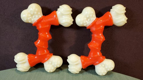 2x Nylabone Crossbones Dog K-9 Chew Fetch 9" Pet Toys - Picture 4 of 12
