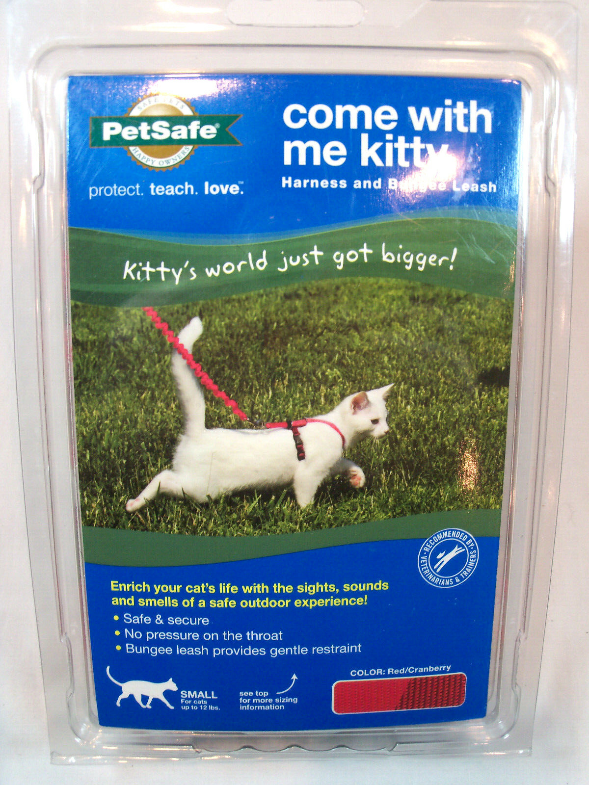 PetSafe Premier Pet Come With Me Kitty Harness Small Red Cats up to