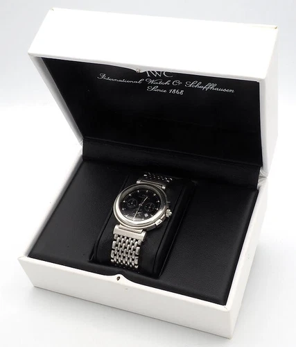 IWC Da Vinci SL Chronograph Watch IW372806 w/Box and Papers. SS Bracelet. Runs.