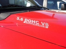 5.6 Dohc Endurance Hood Decals - Fits Titan Truck - Your Choice Of Color