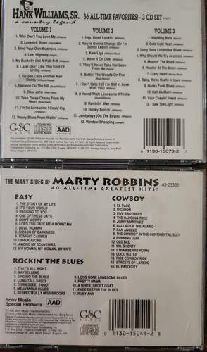 Hank Williams Sr & Marty Robbins 2x 3cd Box sets . - Picture 2 of 2