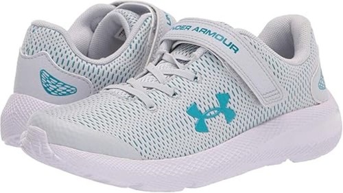 Under Armour Unisex Pre School Pursuit 2 AC Halo Grey/White Size 3Y New