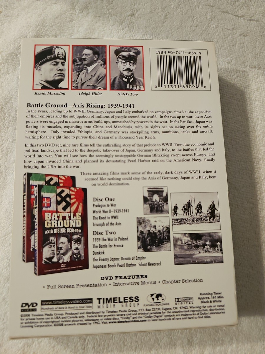 (未使用･未開封品)Battle Ground: Axis Rising 1939-1941 [DVD] BATTLE GROUND AXIS RISING: 1939-1941 NEW DVD 11301650948| eBay