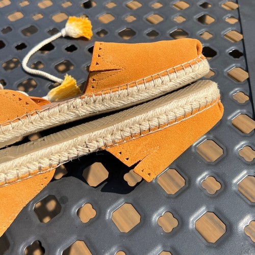 Tom's Katalina Espadrille Sandals Saffron Suede Lace Up Sz 6.5 NWOB #10011809 - Picture 8 of 9