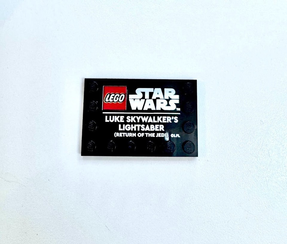 LEGO Star Wars Luke's Lightsaber ROTJ (40730) New Parts inc Printed Plate eBay