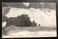 1904 Saigon Vietnam Indochina RPPC Postcard cover to Paris France Khone Falls