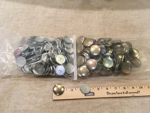Lot of 143 Covered Button Forms- 1 1/4 - Rust Resistant from C.S. Osborne & Co.