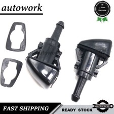 2X New Windshield Washer Wiper Spray Fluid Nozzle For Chrysler Dodge Ram Charger