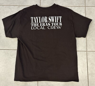 Taylor Swift The ERAS Tour Concert Local Crew Shirt size XL Brown