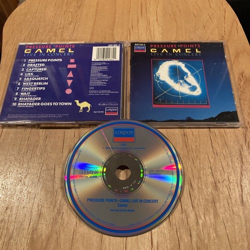 Camel - Pressure Points Live In Concert CD 1st US press opeth caravan genesis - 第 1/5 張圖片