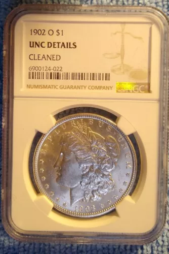 1902 O AMERICAN MORGAN SILVER DOLLAR ◢TRUSTED ✪ NGC UNC ✪ LOW MINTAGE 8,636,000