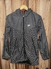 Nike Windrunner Jacket Grid Packable Biking Running Hiking Gorpcore Black SZ XS