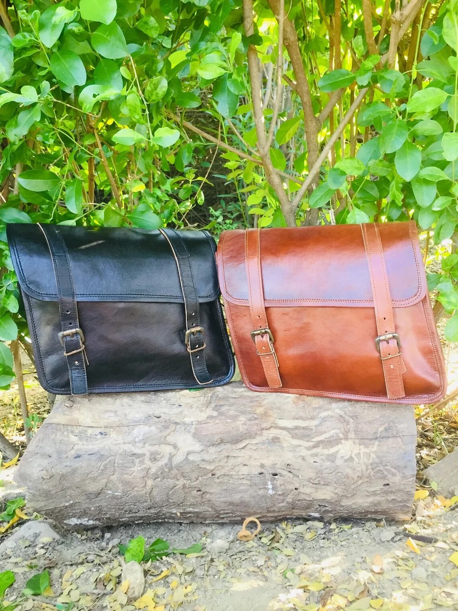 Leather Motorcycle Saddlebags Side Luggage Saddle Bags For Honda