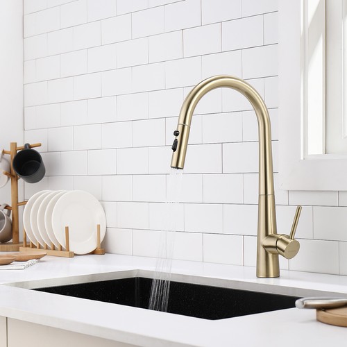 Decaura Kitchen Taps with Pull Out 3-Mode Sprayer Head Sink Faucet Stainless - Picture 30 of 38