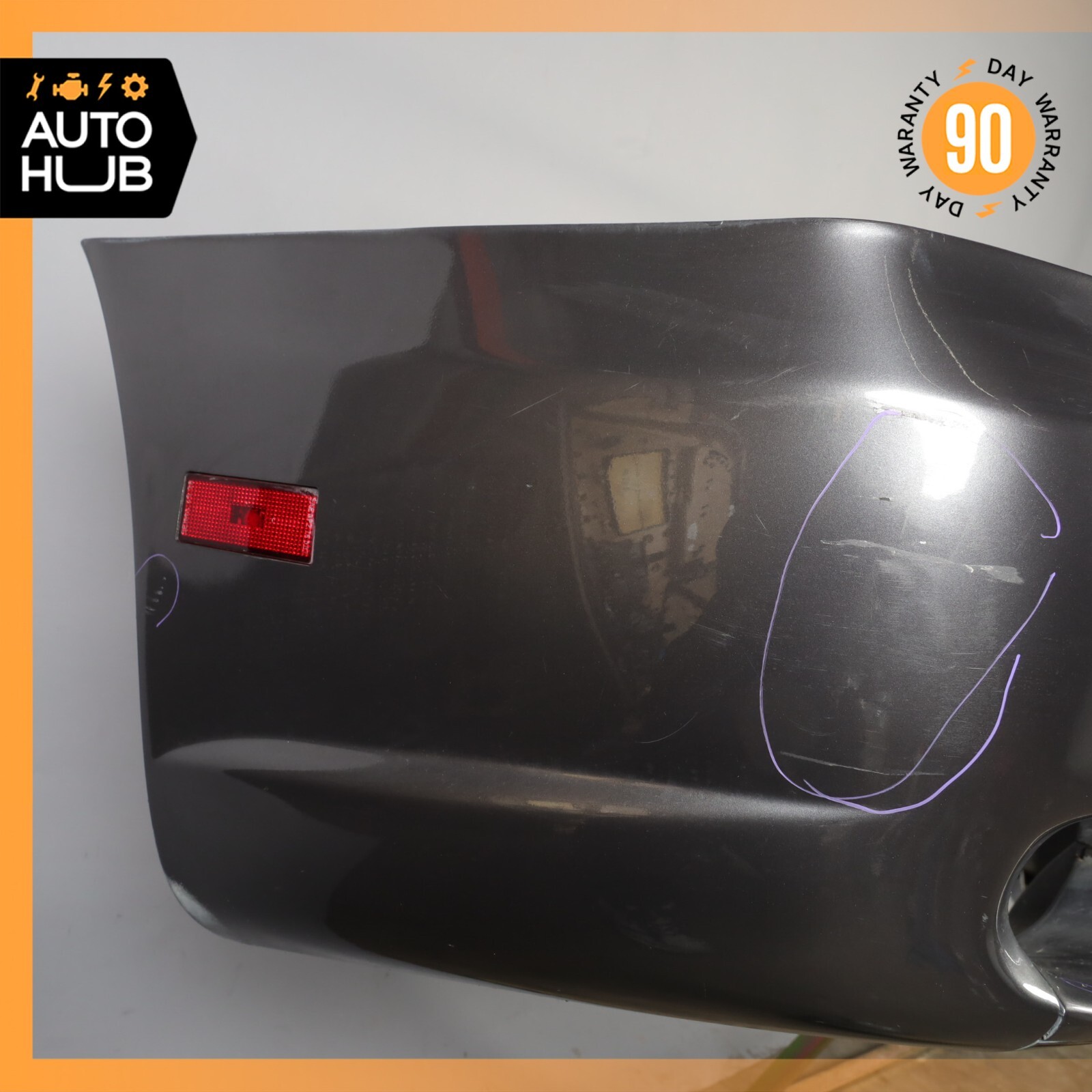 02-04 Maserati Spyder 4200 M138 GT Rear Bumper Cover Assembly Silver OEM 61k