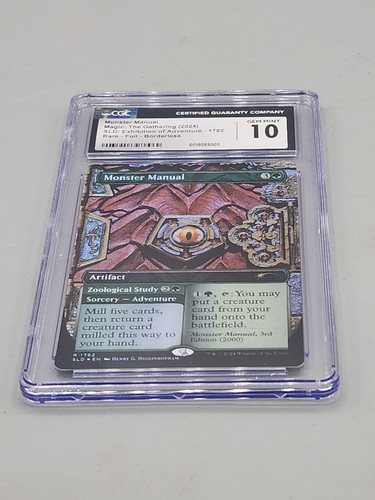 MTG Monster Manual #1782 FOIL Exhibition of Adventure Secret Lair D&D CGC 10 - Picture 6 of 9