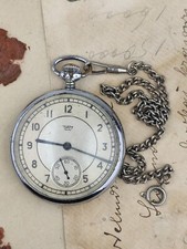 Soviet Vintage Pocket Watch Zim 15 Jewels USSR Mechanical 1950s. Not Working