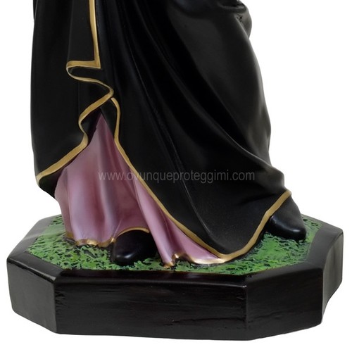 Statua Madonna Addolorata cm 85 (33,46'') in resina con occhi dipinti - Foto 3 di 3