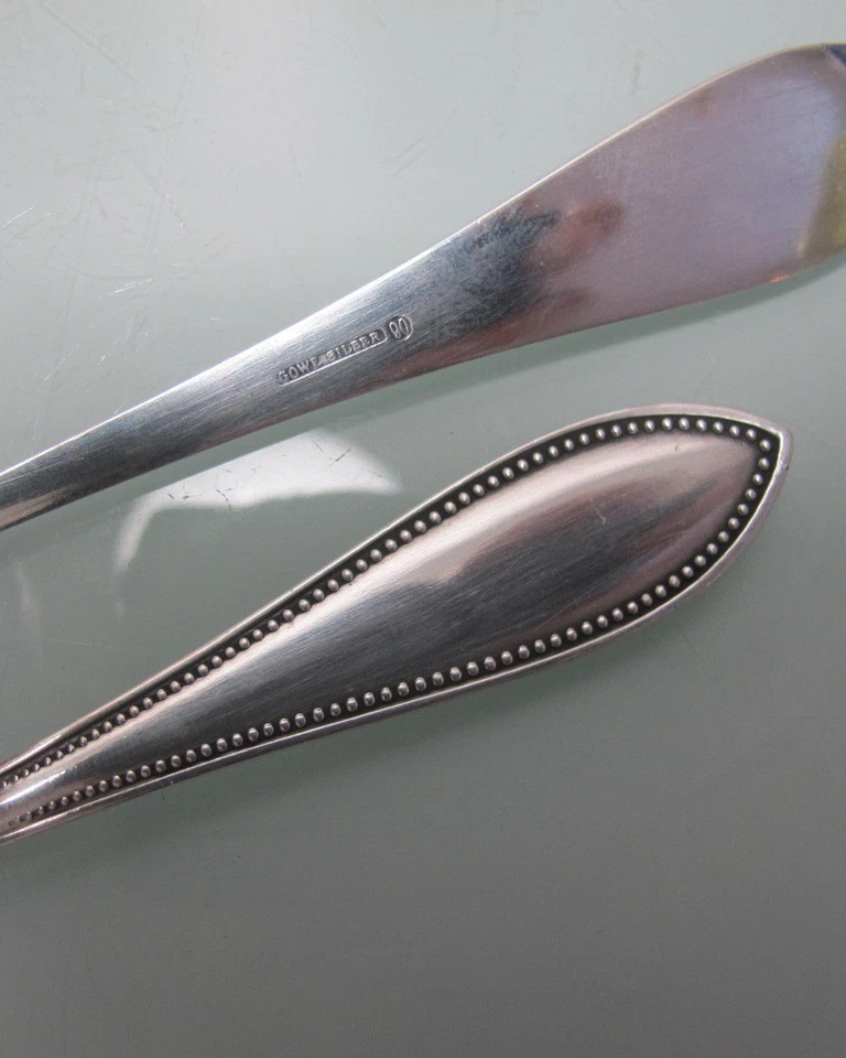 Käsemesser + Butterspatel Buttermesser Gowe 90er Perlrand Perlmuster - Bild 4 von 4