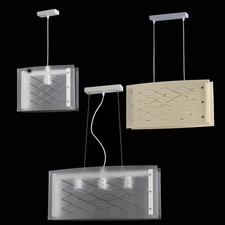 LAMPADARIO SOSPENSIONE A SOFFITTO MODERNO IN PLEXIGLASS (OL-044-S) 1-2-3 LUCI