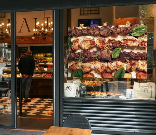 3D Grill Kebab Shop BBQ I218 Window Stickers Vinyl Wallpaper Wall Murals Coco - Picture 2 of 11