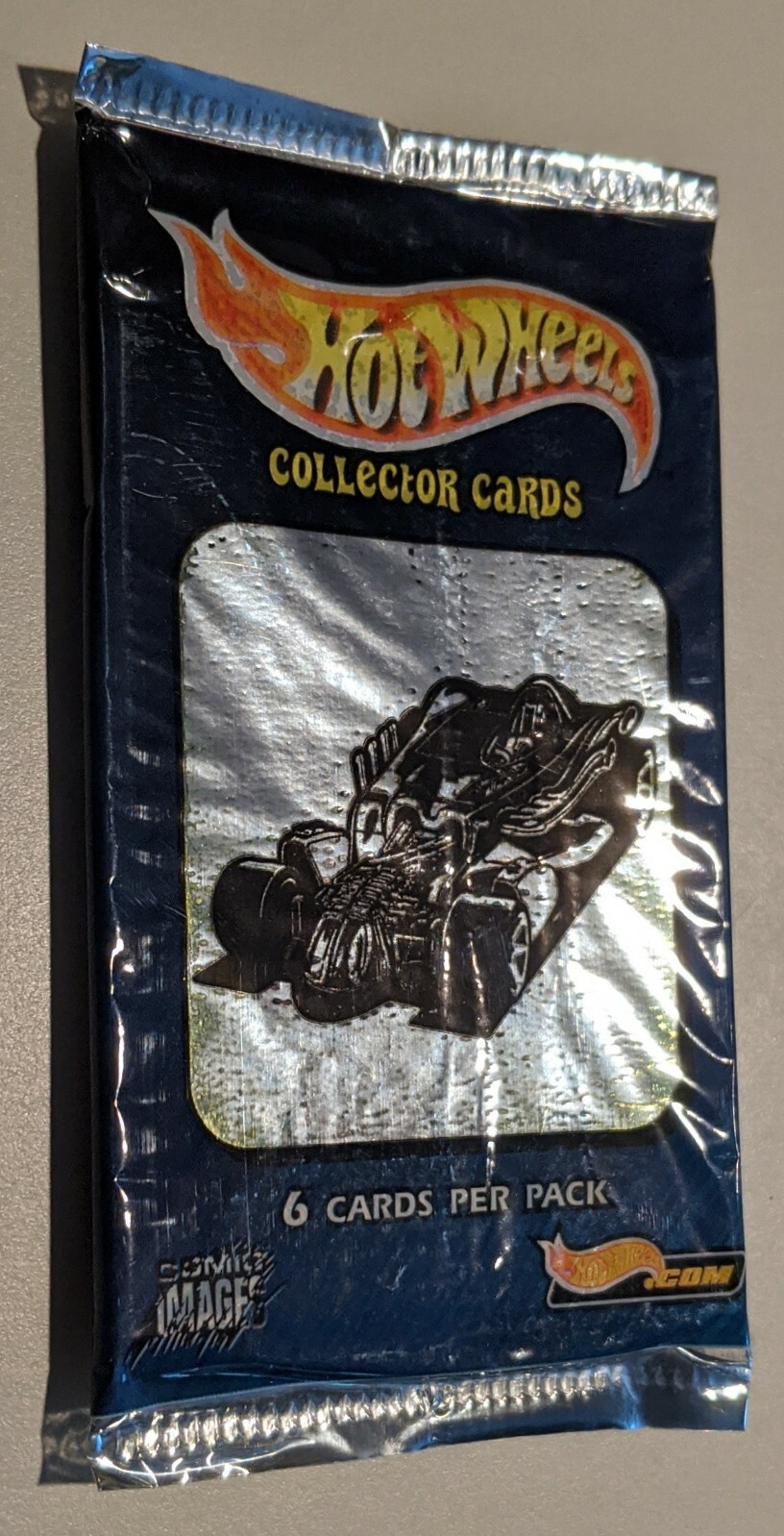 MATTEL Hot Wheels trading collector 6 cards per sealed pack 1999 comic images