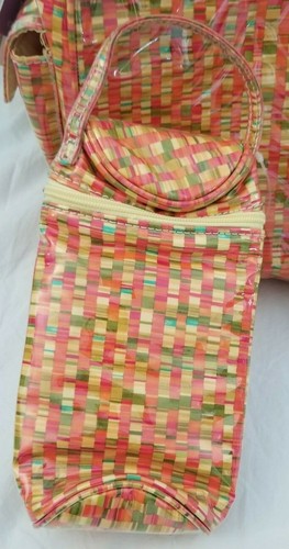 Kalencom Striped Laminated Buckle Diaper Bag NIP - Picture 7 of 9