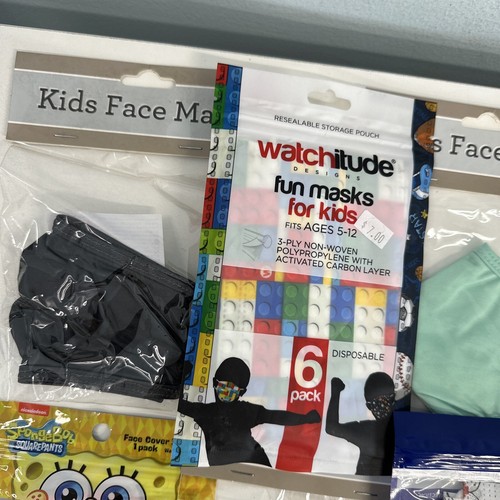 20 Packages of Kid Face masks NEW Mix variety See pics - Picture 2 of 12