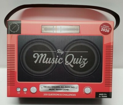 Big Music Quiz, Music Trivia Game, Updated w/ 2020 Content - NEW SEALED