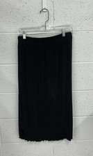 Black Knee Length Stretchy Skirt