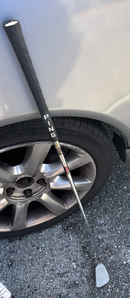 Ping ISI Golf Club Iron Steel Stiff Right Black Dot Sand Wedge Lob L - Image 3 of 4