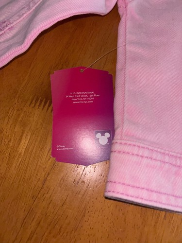 Disney Princess PINK DENIM JEAN JACKET NEW Size 2t - Picture 5 of 6