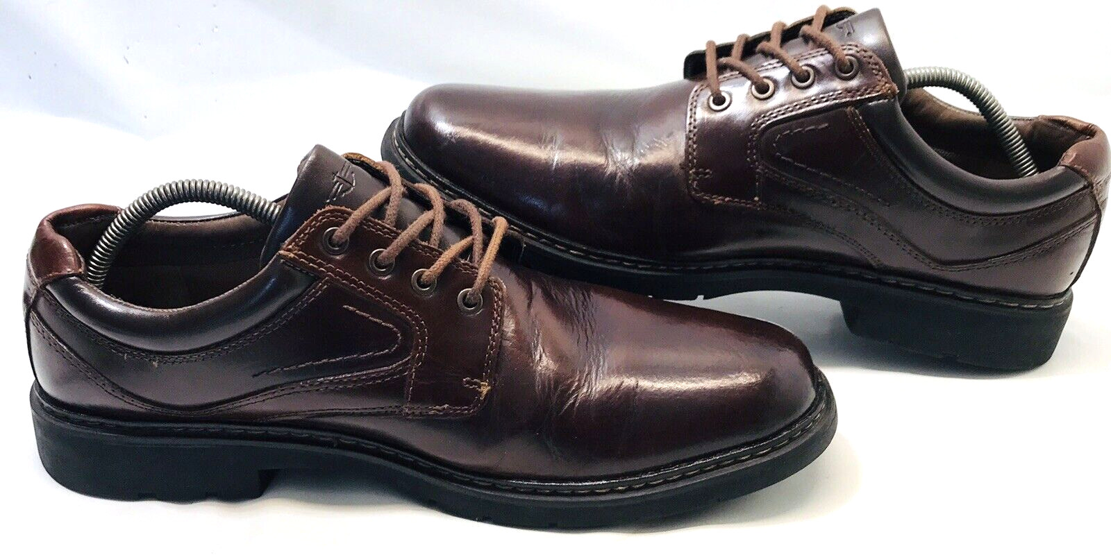 SAOLA Dockers Mens Leather Dress Shoes Warden Oxfords Reddish Brown SZ 10M 90 33802