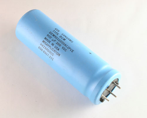 2 condensador electrolítico de aluminio lata grande 900uF 200V DC 85C 900mfd 200VDC - Imagen 1 de 1