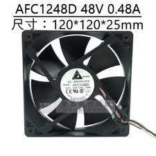 DELTA AFC1248D 12025 DC48V 0.48A 12CM 4-Wire Dual Ball Cooling Fan