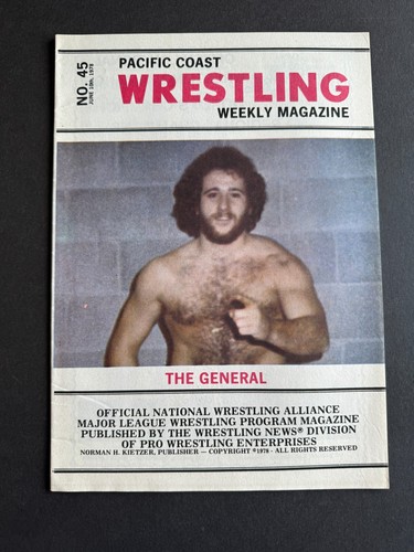 Pacific Coast Wrestling Weekly Wrestling Magazine - #45 April 1978 - Bild 1 von 2