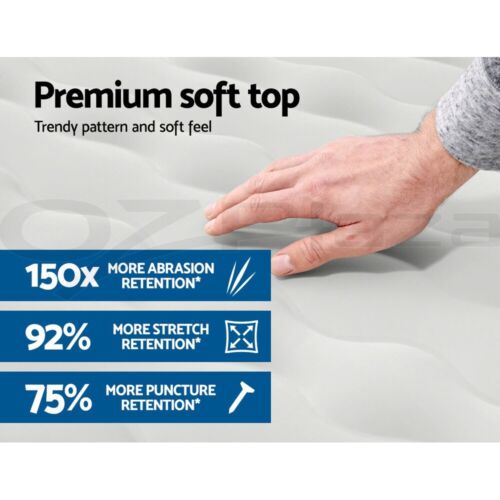 Bestway Air Mattress Queen Inflatable Bed 46cm Airbed Grey - Picture 6 of 8
