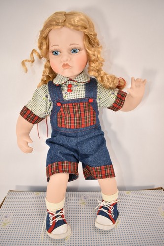 TIME OUT DOLL ABC DISTRIBUTING PORCELAIN DOLL - Picture 4 of 11