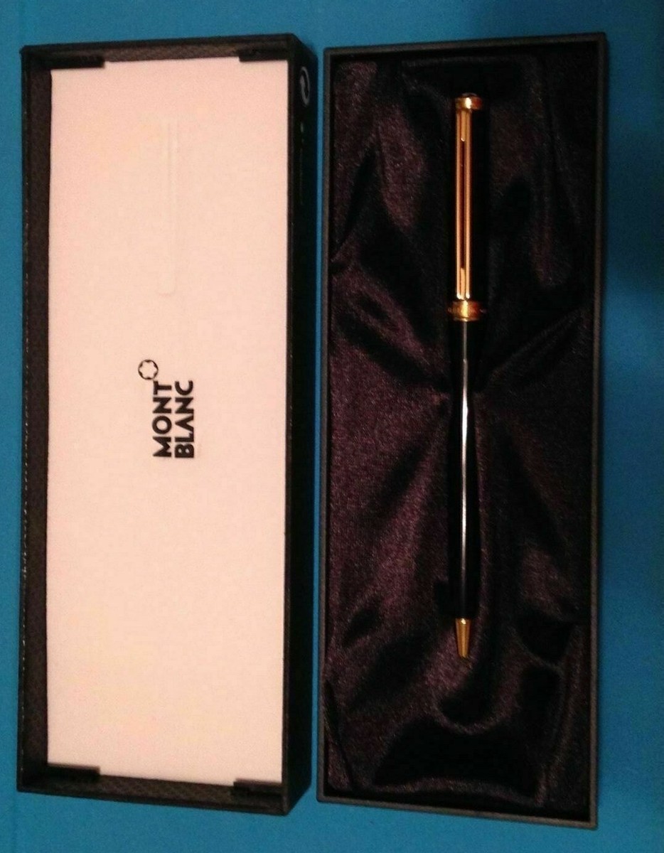 ‼️SALE‼️◾️極美品◾️モンブラン◾️ノブレス オブリージュボールペン◾️ Montblanc Noblesse Oblige Ballpoint Pen Black & Gold Trim New In