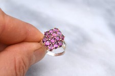 Rhodolite Garnet Ring in Sterling Silver -- Size 7