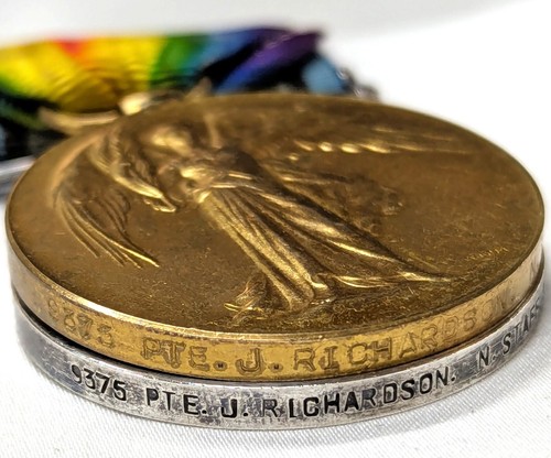 Killed Action 10th Lancashire Fusiliers WW1 medals & plaque Private Richardson - Picture 8 of 15