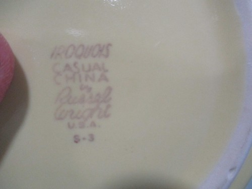 IROQUCKS CASUAL CHINA BY RUSSEL WRIGHT USA SOFT YELLOW CREAMER PITCHER ART DECO - Picture 5 of 8