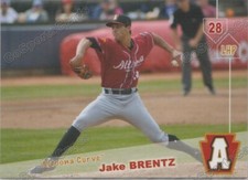 2019 Altoona Curve Jake Brentz RC Rookie Pittsburgh Pirates