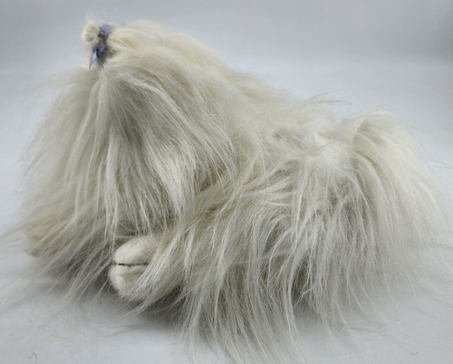 Animal Alley Maltese Puppy Dog Bichon Frise Maltipoo White Plush Stuffed Toy - 第 4/11 張圖片