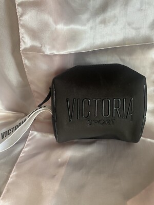 Victorias Secret Victoria Sport Black Small Mini Gym Bag Wristlet
