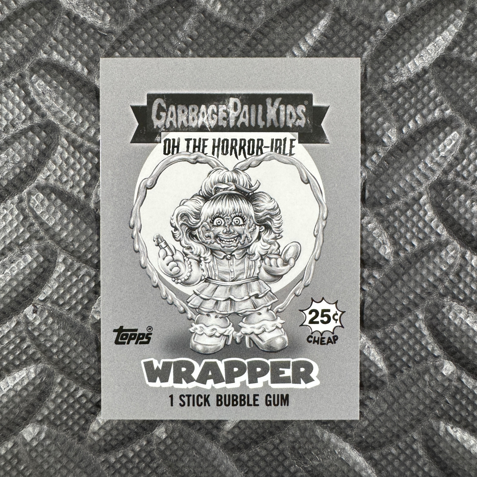 2024 GARBAGE PAIL KIDS OH THE HORROR-IBLE WAVE 5 WRAPPER CARD 25 DEMONIC MONA